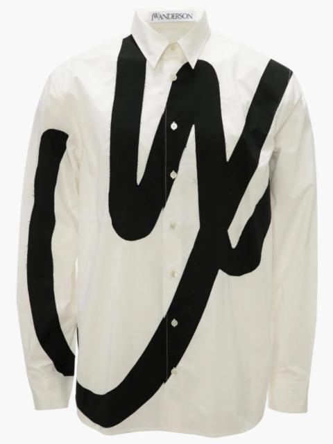 JW Anderson JWA LOGO APPLIQUE SHIRT