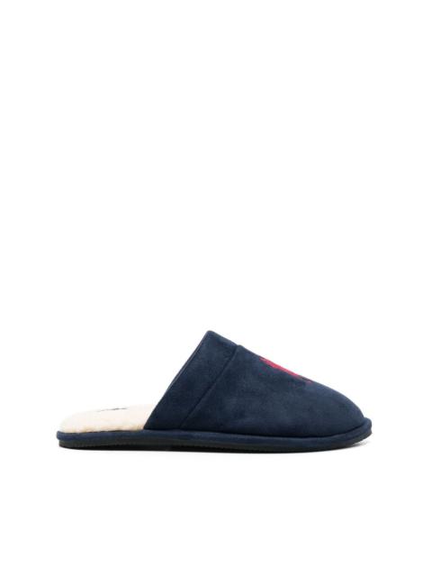 Polo Ralph Lauren embroidered-logo slippers