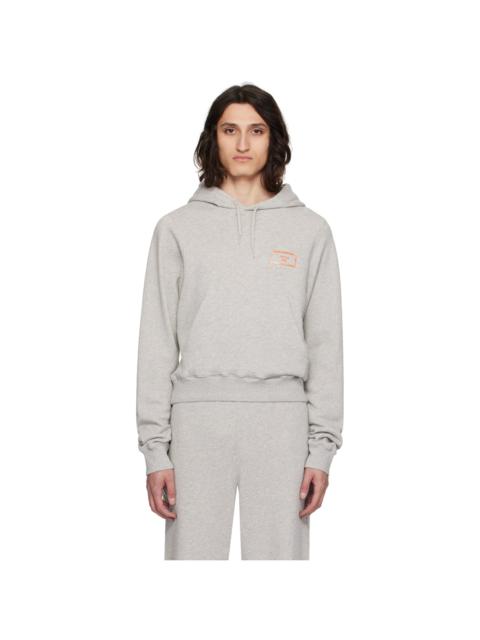 Martine Rose Gray Shrunken Hoodie