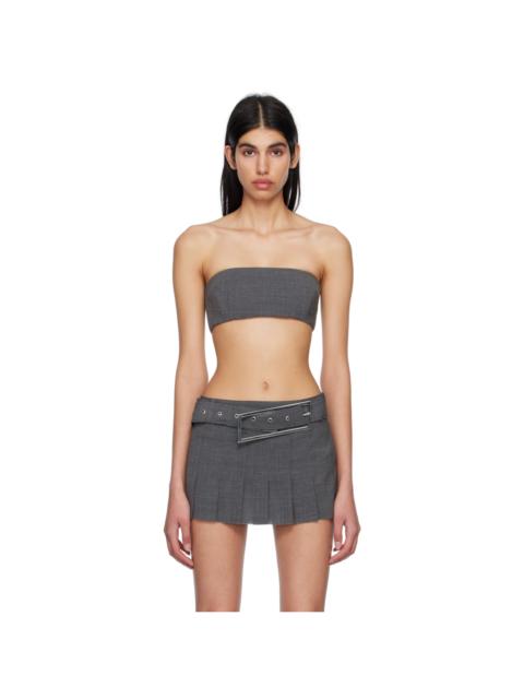 16ARLINGTON Gray Tube Tank Top