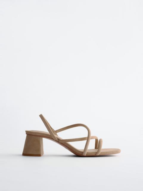 & Other Stories Strappy Block Heel Sandals