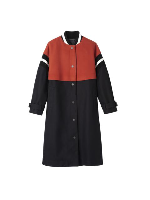 Longchamp Teddy spirit trench Black - Gabardine and wool