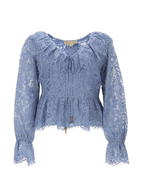 MICHAEL KORS lace ruffled top