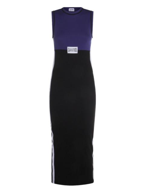 Jean Paul Gaultier logo-print midi dress