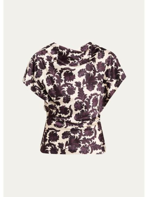 VERONICA BEARD Redgrave Damask Blouse