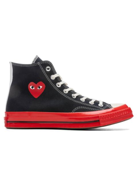 Converse CONVERSE X COMME DES GARCONS PLAY ALL STAR CHUCK '70 HI RED SOLE - BLACK