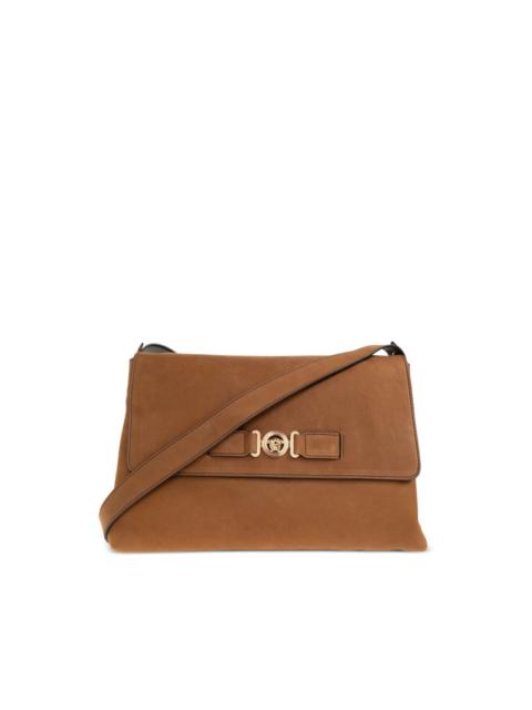 VERSACE medusa-detail leather shoulder bag