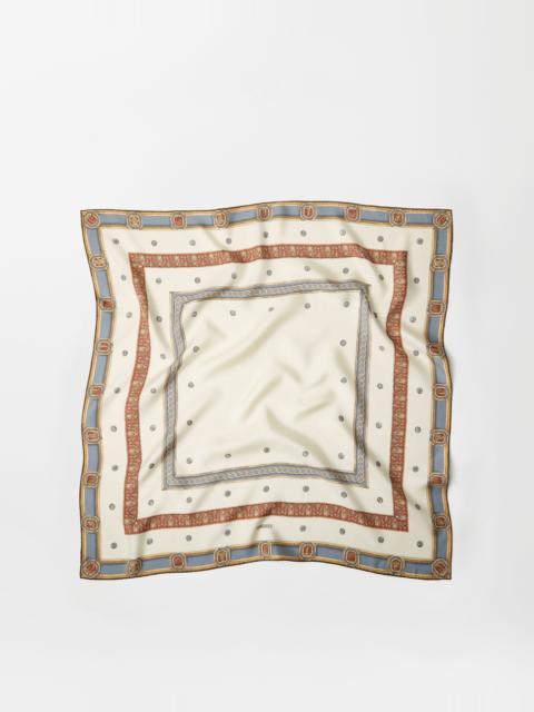 VERSACE Printed Silk Twill Scarf 90 cm