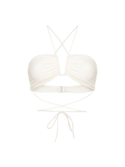 MAGDA BUTRYM draped-detail bikini top