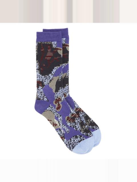 HENRIK VIBSKOV GOATS SOCKS - GOATS PURPLE