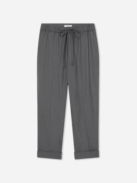 Turn Up Cuff Jogger in Melange Wool