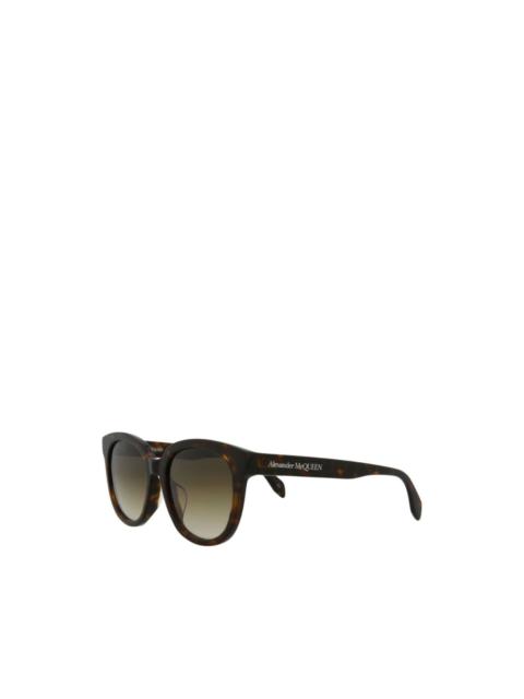 Alexander McQueen tortoiseshell-effect round-frame sunglasses
