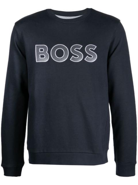 BOSS Salbo 로고 자수 스웨터