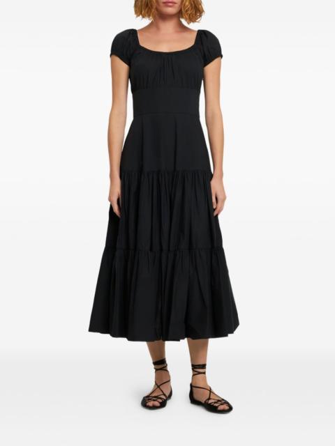 MICHAEL KORS tiered short-sleeve midi dress