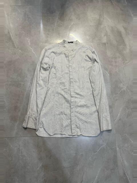 Ann Demeulemeester Ann Demeulemeester Striped Stand-Collar Cotton Cashmere Shirt