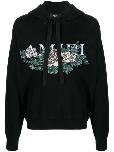 AMIRI intarsia-knit logo hoodie