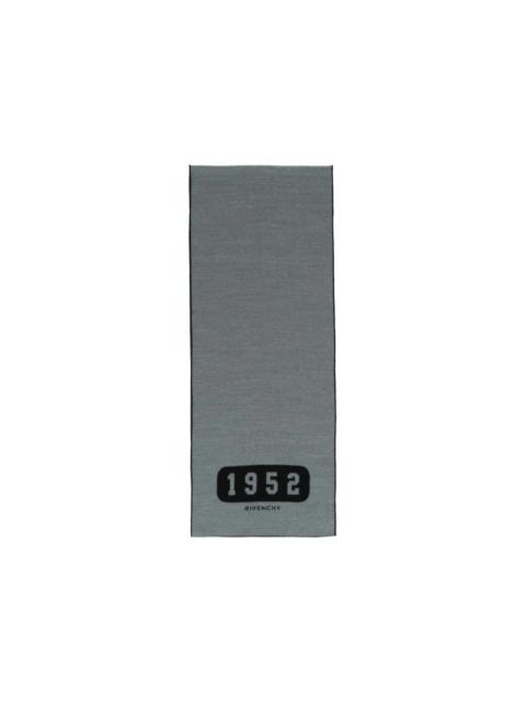 Givenchy Givenchy Wool College Scarf Grey