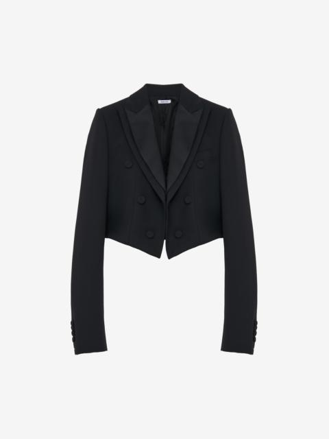 Alexander McQueen Double Lapel Cropped Jacket