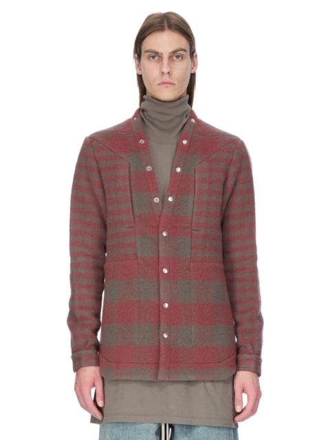 Rick Owens Pink Concordians Larry Fogpocket Overshirt