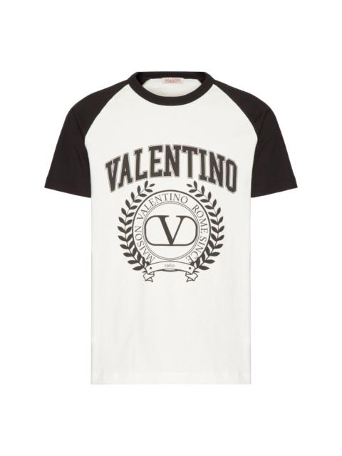 Valentino college logo-print T-shirt