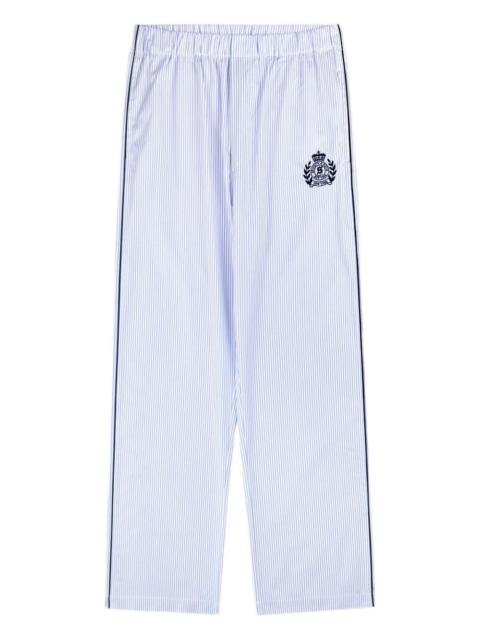 Sporty & Rich stripe embroidered pyjama