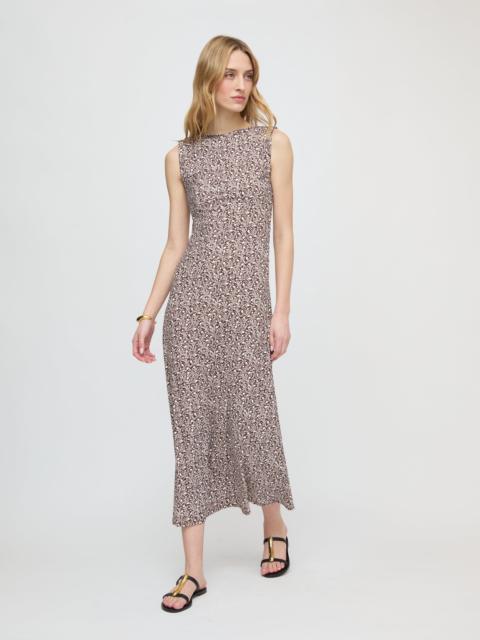 Hill House Home The Sloane Dress - Chocolate Ditsy Thistle