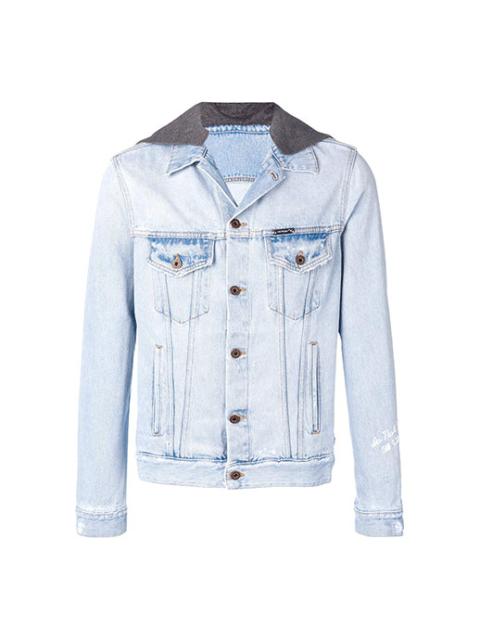 Off-White Off-White hooded Jacket Version Blue OMYE010E183860207101