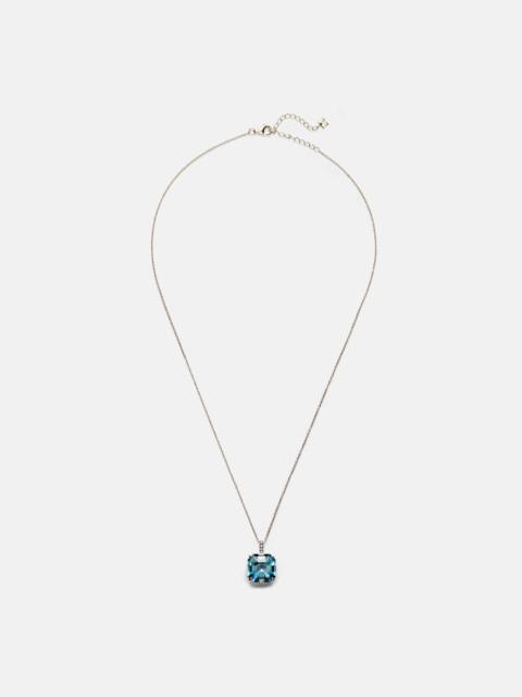 14kt gold necklace with topaz and diamonds