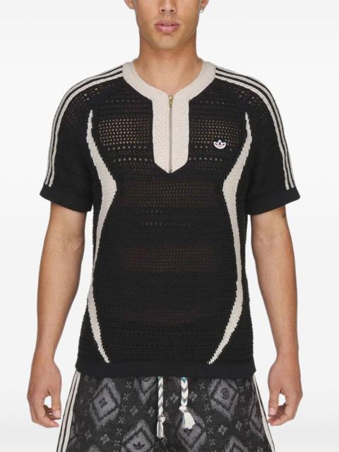 adidas X Edison Chen Clot cotton short-sleeve sweater