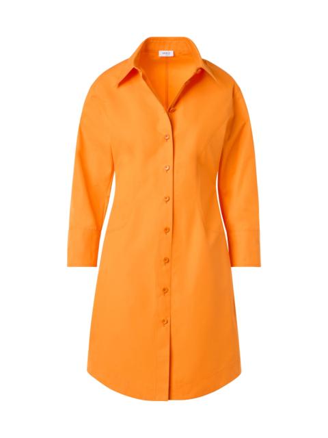 AKRIS Women's Cotton-Poplin Button-Front Mini-Shirtdress - Orange