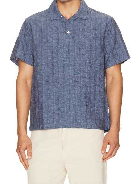 onia Cotton Linen Pop Over Shirt