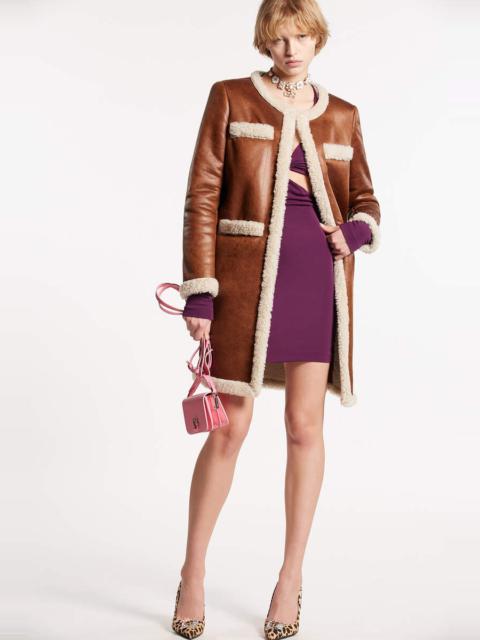 DSQUARED2 FAUX SHEARLING COAT