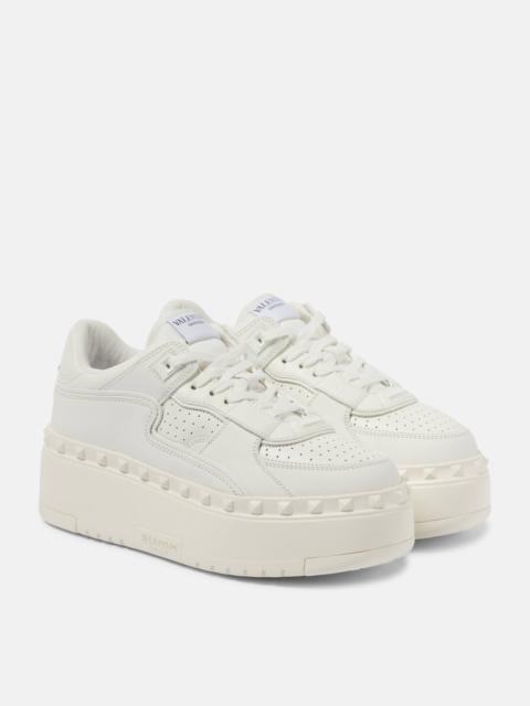 Valentino Freedots XL leather platform sneakers