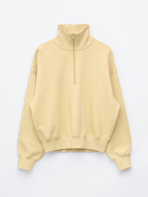 & Other Stories Half-Zip Cotton Sweatshirt