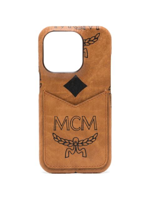 MCM Aren Visetos-print iPhone 15 Pro phone case