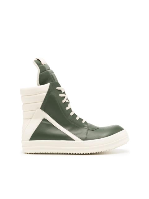 Rick Owens Geobasket high-top leather sneakers