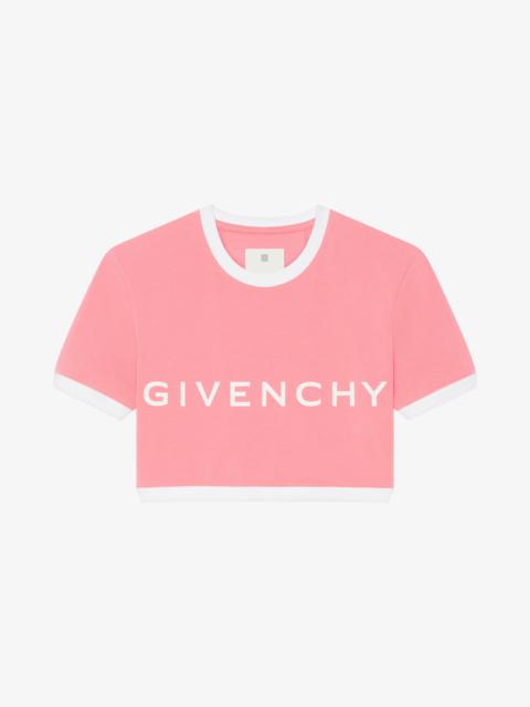 GIVENCHY CROPPED T-SHIRT IN COTTON