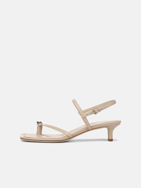 Vince Polli Leather Heeled Toe-Ring Sandal