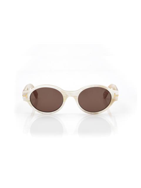 TOM FORD OVAL HORN SUNGLASSES