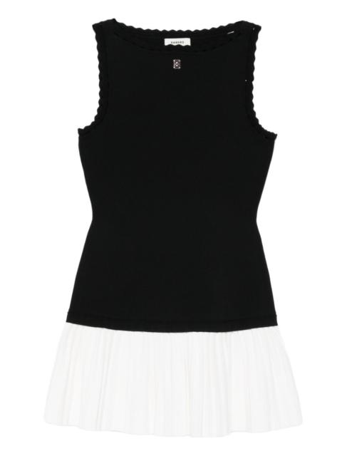 Sandro ruffled pleated midi dress