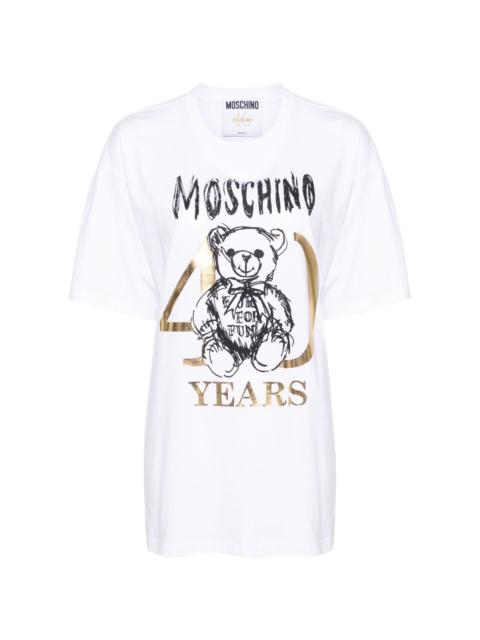 Moschino Teddy Bear-print cotton T-shirt