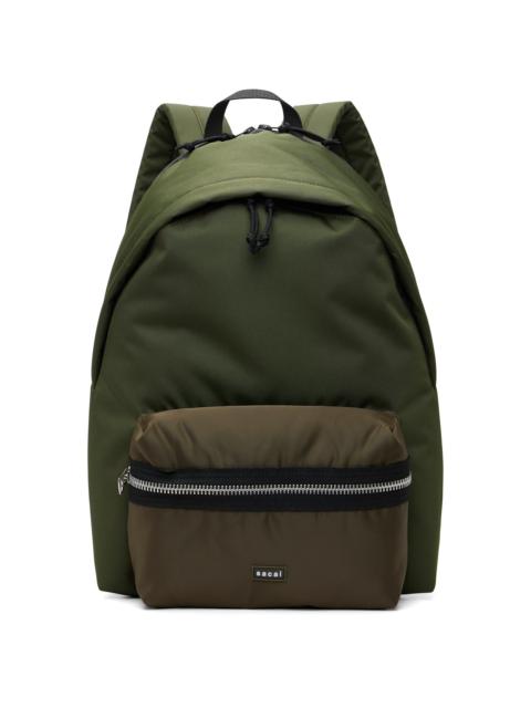 sacai Khaki Pocket Backpack