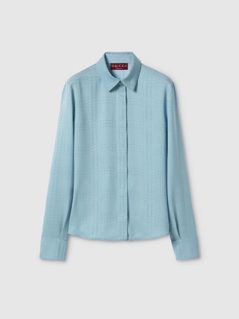 GUCCI Interlocking G silk jacquard shirt