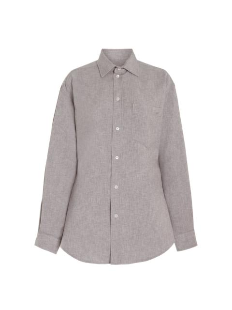 DARKPARK Anne Tailored Poplin Shirt grey