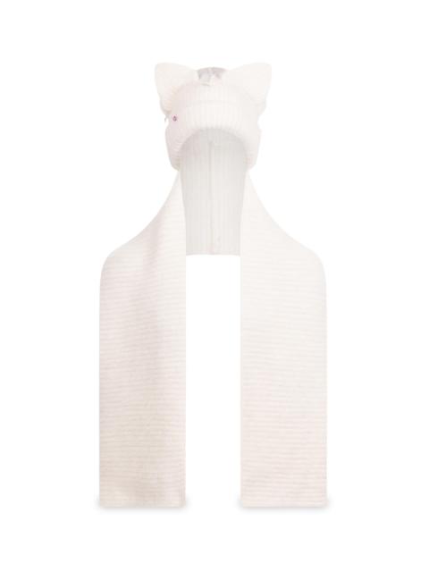 CHARLES JEFFREY LOVERBOY Men's Chunky Ears Beanie Scarf - Ecru