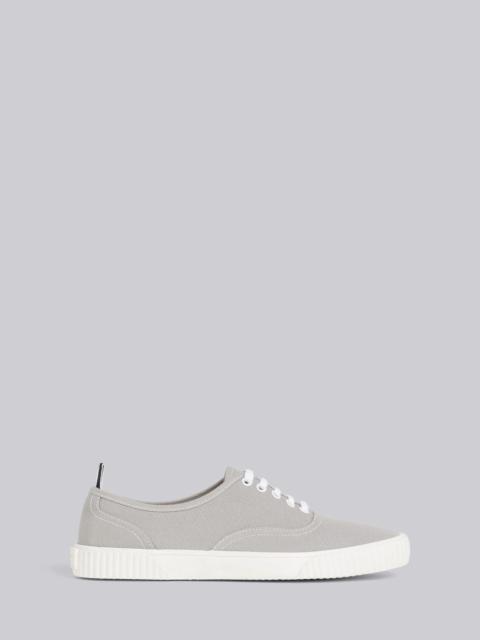 Thom Browne Grey Cotton Canvas Heritage Sneaker