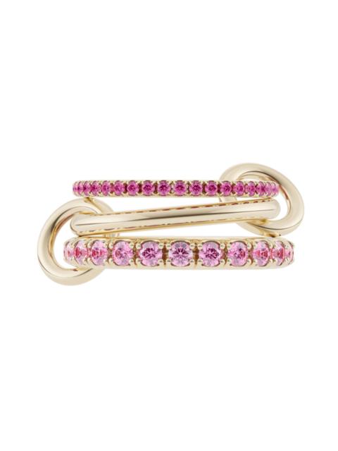Spinelli Kilcollin Ruby Norah Three Link Ring