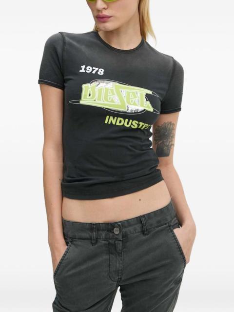 Diesel sequin-graphic T-shirt