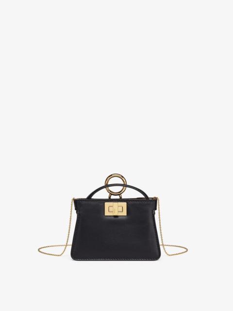 FENDI Black nappa leather charm