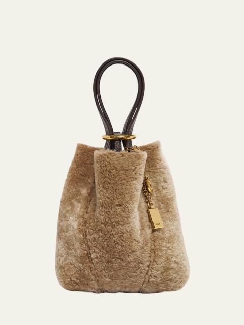Chloé Spin Mini Shearling Bucket Bag